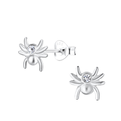 Wholesale Sterling Silver Spider Ear Studs - JD18349