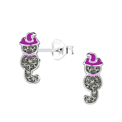 Wholesale Sterling Silver Cat Ear Studs - JD18507