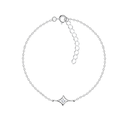 Wholesale Sterling Silver Geometric Bracelet - JD16424