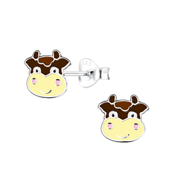 Wholesale Sterling Silver Cow Ear Studs - JD18666