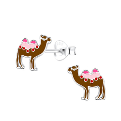 Wholesale Sterling Silver Camel Ear Studs - JD18674