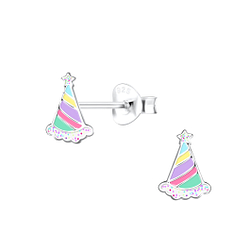 Wholesale Sterling Silver Party Hat Ear Studs - JD18644