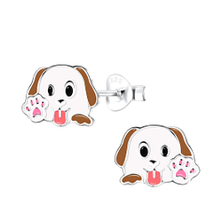 Wholesale Sterling Silver Dog Ear Studs - JD18768