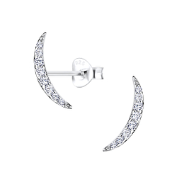 Wholesale Sterling Silver Curved Ear Studs - JD9559