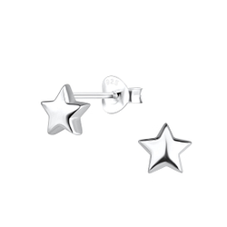 Wholesale Sterling Silver Star Ear Studs - JD18516