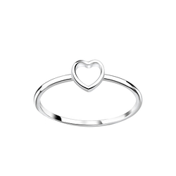 Wholesale Sterling Silver Heart Ring - JD3929