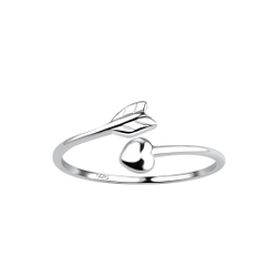 Wholesale Sterling Silver Heart Arrow Ring - JD18401 Wholesale Sterling Silver Heart Arrow Ring - JD18401