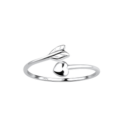 Wholesale Sterling Silver Heart Arrow Ring - JD18401