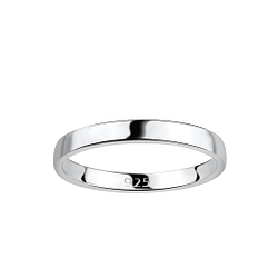 Wholesale 2.5mm Sterling Silver Band Ring - JD18046