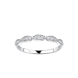 Wholesale Sterling Silver Patterned Ring - JD18764