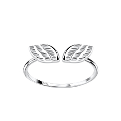 Wholesale Sterling Silver Opened Wing Ring - JD18545