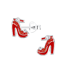 Wholesale Sterling Silver High Heels Ear Studs - JD19214