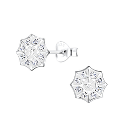 Wholesale Sterling Silver Spider Web Ear Studs - JD19169