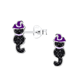 Wholesale Sterling Silver Cat Ear Studs - JD19216