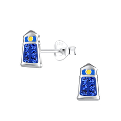 Wholesale Sterling Silver Lighthouse Ear Studs - JD19134