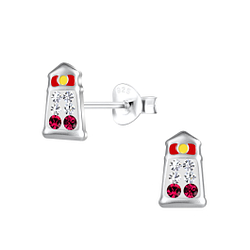 Wholesale Sterling Silver Lighthouse Ear Studs - JD19268