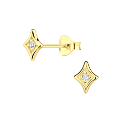 Wholesale Sterling Silver Geometric Ear Studs - JD19164