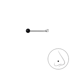 Wholesale 1.5mm Sterling Silver Ball Nose Stud With Ball  - JD18471