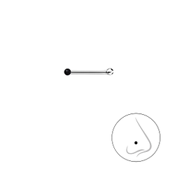 Wholesale 1mm Sterling Silver Ball Nose Stud With Ball  - JD18453