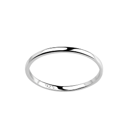 Wholesale 1.5mm Sterling Silver Band Ring - JD18406