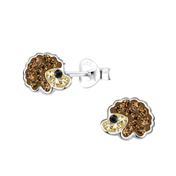 Wholesale Sterling Silver Hedgehog Ear Studs - JD19336