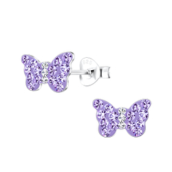 Wholesale Sterling Silver Butterfly Ear Studs - JD19397