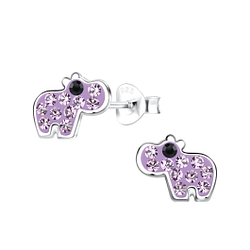 Wholesale Sterling Silver Hippopotamus Ear Studs - JD19430