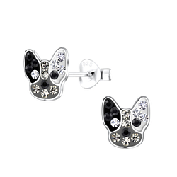 Wholesale Sterling Silver Dog Ear Studs - JD19350