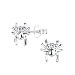 Wholesale Sterling Silver Spider Ear Studs - JD18319