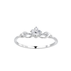 Wholesale Sterling Silver Flower Ring - JD18399