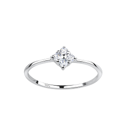 Wholesale Sterling Silver Flower Ring - JD18129