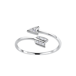 Wholesale Sterling Silver Arrow Ring - JD19241