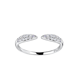 Wholesale Sterling Silver Opened Ring - JD18762 Wholesale Sterling Silver Opened Ring - JD18762