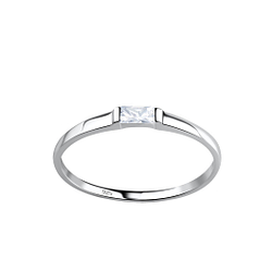 Wholesale Sterling Silver Geometric Ring - JD18775