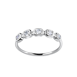 Wholesale Sterling Silver Patterned Ring - JD19240 Wholesale Sterling Silver Patterned Ring - JD19240