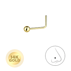 Wholesale 14ct Solid Gold - 2mm Ball Nose Stud - JD8656