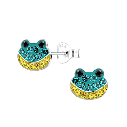 Wholesale Sterling Silver Frog Ear Studs - JD19627