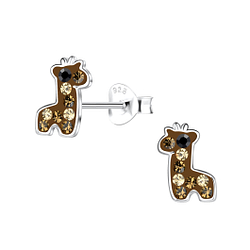 Wholesale Sterling Silver Giraffe Ear Studs - JD19631