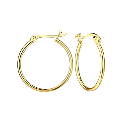 Wholesale 20mm Sterling Silver French Lock Hoops - JD19670