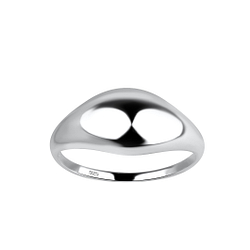 Wholesale Sterling Silver Curved Ring - JD19238