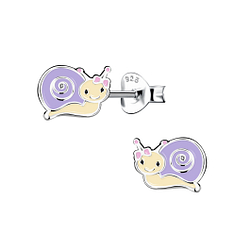 Wholesale Sterling Silver Snail Ear Studs - JD17882