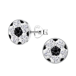 Wholesale Sterling Silver Football Ear Studs - JD20019