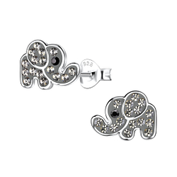 Wholesale Sterling Silver Elephant Ear Studs - JD20022