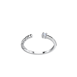 Wholesale Sterling Silver Opened Toe Ring - JD19779