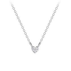 Wholesale Sterling Silver Heart Necklace - JD20176
