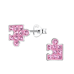 Wholesale Sterling Silver Puzzle Ear Studs - JD20171