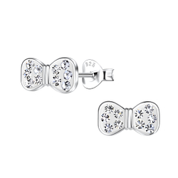 Wholesale Sterling Silver Bow Ear Studs - JD20088