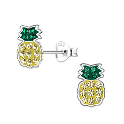 Wholesale Sterling Silver Pineapple Ear Studs - JD20096