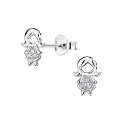 Wholesale Sterling Silver Girl Ear Studs - JD20145