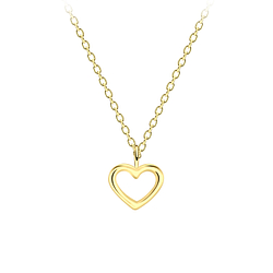 Wholesale Sterling Silver Heart Necklace - JD19898
